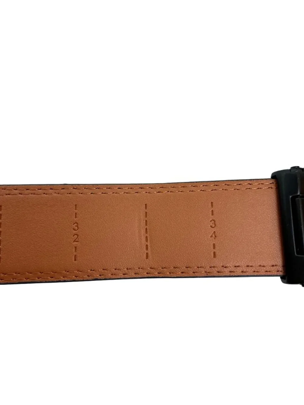 Bulliant Carbon Fiber Slide Ratchet Leather Belt Mens 28-34 Black